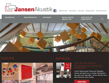 Tablet Screenshot of jansenakustik.com